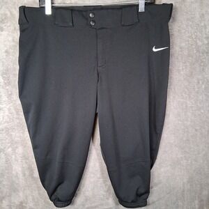 Nike Vapor Select 3/4 Length Softball Pants Women's Size XL Team Black